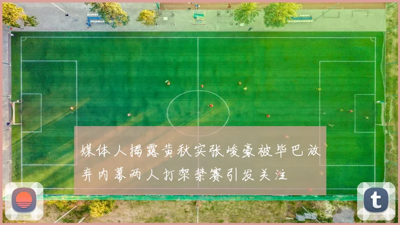 媒体人揭露黄秋实张峻豪被毕巴放弃内幕两人打架禁赛引发关注